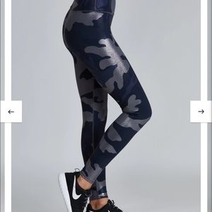 Noli Yoga Navy Camo Bottoms